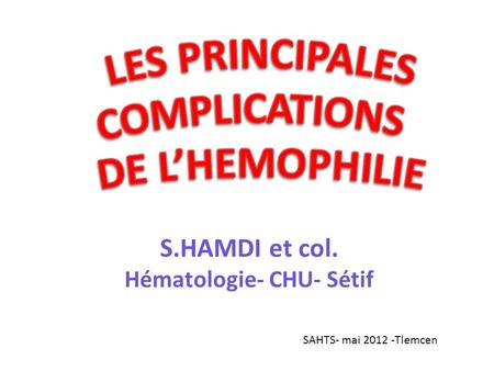 Hématologie- CHU- Sétif