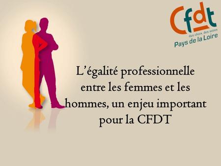 Légalité professionnelle entre les femmes et les hommes, un enjeu important pour la CFDT.