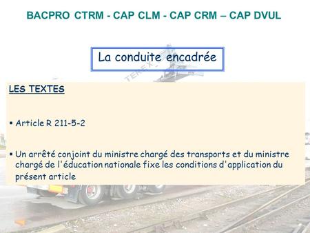 BACPRO CTRM - CAP CLM - CAP CRM – CAP DVUL