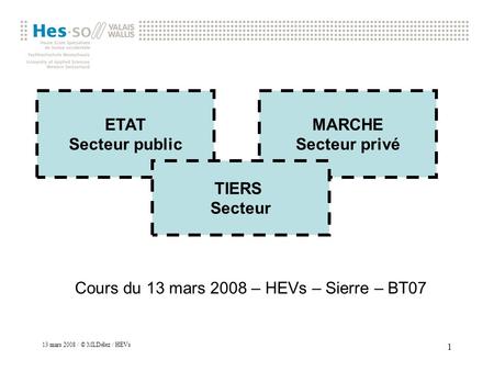Cours du 13 mars 2008 – HEVs – Sierre – BT07