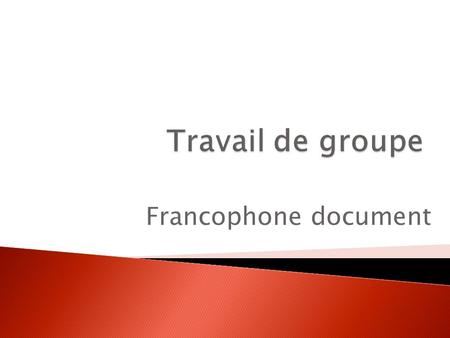 Francophone document. Constats Deficit de participation reelle des acteurs Non etatiques dans les instances de prise de decisions Multiplicite des acteurs.