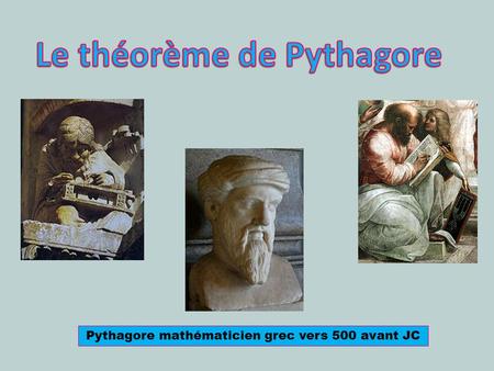 Le théorème de Pythagore