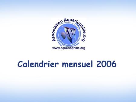 Calendrier mensuel 2006.