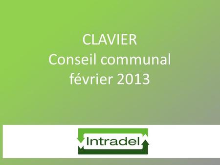 CLAVIER Conseil communal février 2013