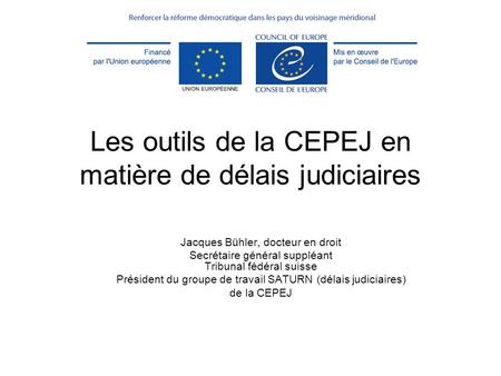 Les outils de la CEPEJ en matière de délais judiciaires