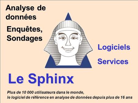 Le Sphinx Analyse de données Enquêtes, Sondages Logiciels Services
