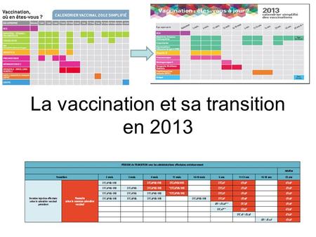 La vaccination et sa transition en 2013