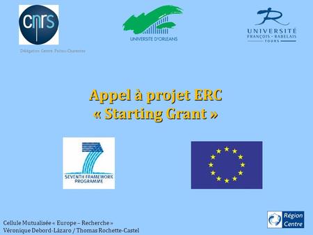 Appel à projet ERC « Starting Grant »