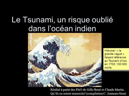 Le Tsunami, un risque oublié dans l’océan indien