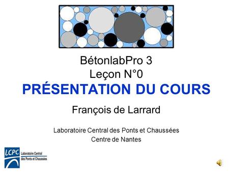 BétonlabPro 3 Leçon N°0 PRÉSENTATION DU COURS
