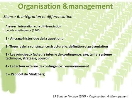 Organisation &management