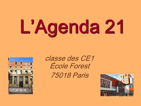 classe des CE1 École Forest Paris