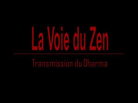 Transmission du Dharma