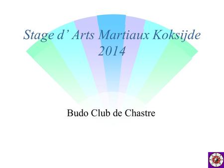 Stage d’ Arts Martiaux Koksijde 2014
