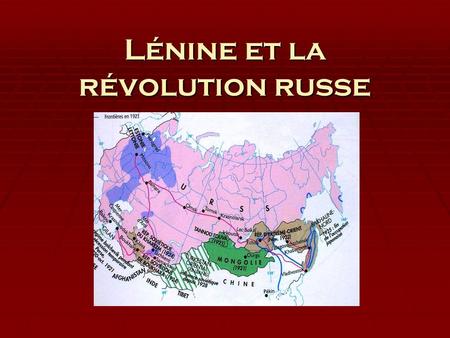 Lénine et la révolution russe