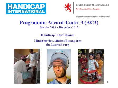 Programme Accord-Cadre 3 (AC3)