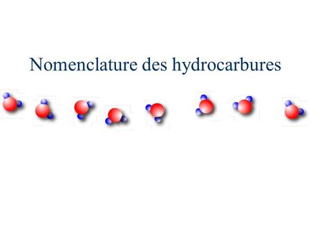 Nomenclature des hydrocarbures