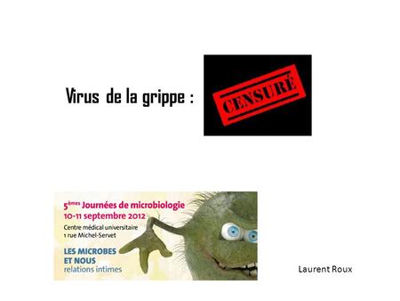 Virus de la grippe : Laurent Roux.