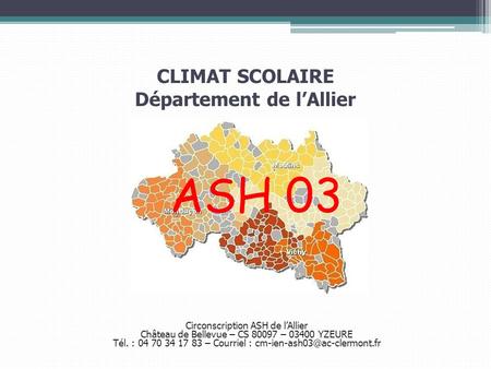 CLIMAT SCOLAIRE Département de l’Allier