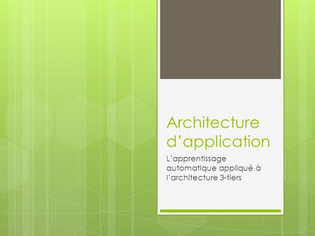 Architecture d’application