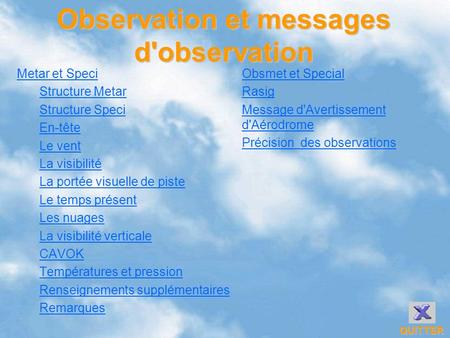 Observation et messages d'observation