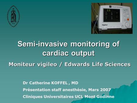 Semi-invasive monitoring of cardiac output