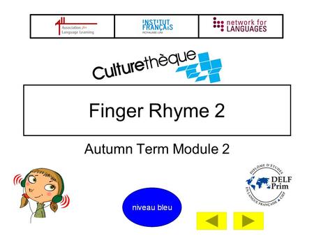 Finger Rhyme 2 Autumn Term Module 2.