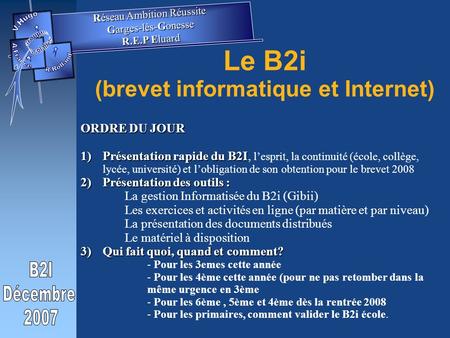 Le B2i (brevet informatique et Internet)
