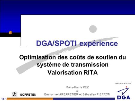 Optimisation des coûts de soutien du système de transmission