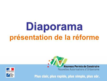 Diaporama présentation de la réforme