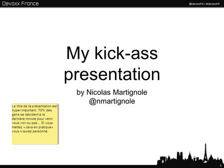 My kick-ass presentation