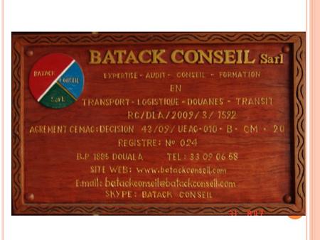 BATACK CONSEIL Sarl Descente du Centenaire, Akwa - Douala