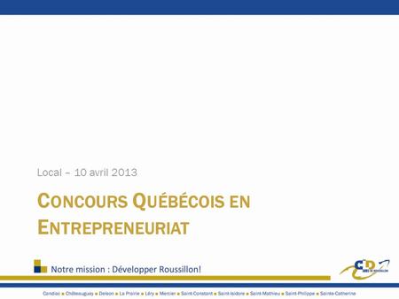 Concours Québécois en Entrepreneuriat