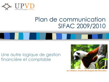 Plan de communication SIFAC 2009/2010