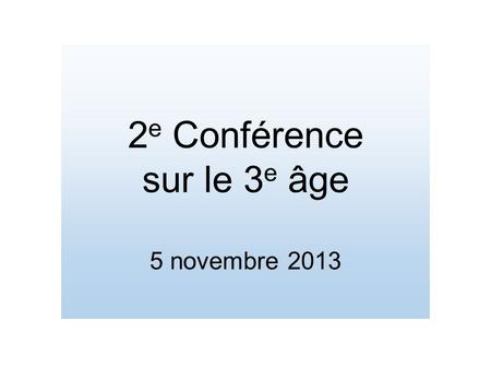 2 e Conférence sur le 3 e âge 5 novembre 2013. M I G R A L T O Modèle participatif de citoyenneté active de la population migrante âgée au sein des communes.