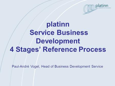 platinn Service Business Development 4 Stages’ Reference Process