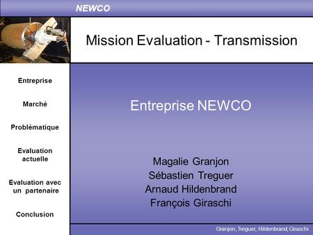 Mission Evaluation - Transmission