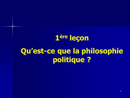 Qu’est-ce que la philosophie politique ?