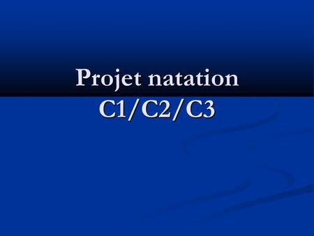 Projet natation C1/C2/C3.
