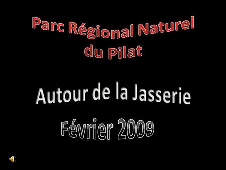 Parc Régional Naturel du Pilat Autour de la Jasserie Février 2009.