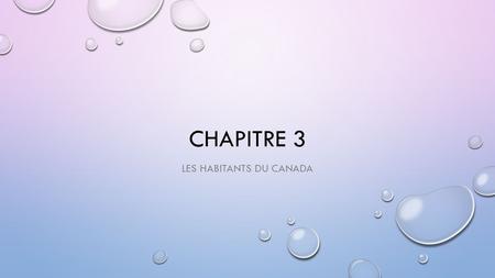 Les Habitants du Canada