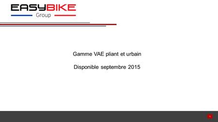 Gamme VAE pliant et urbain