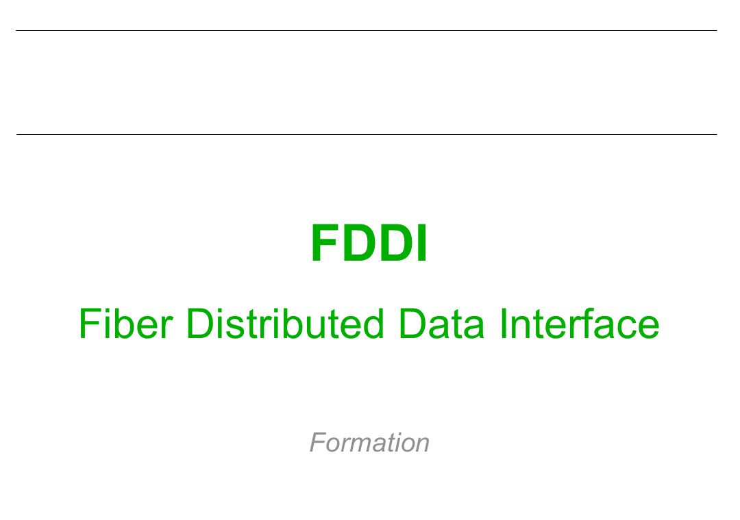 Fiber Distributed Data Interface - ppt télécharger