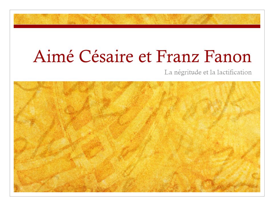 Aimé Césaire et Franz Fanon - ppt video online télécharger