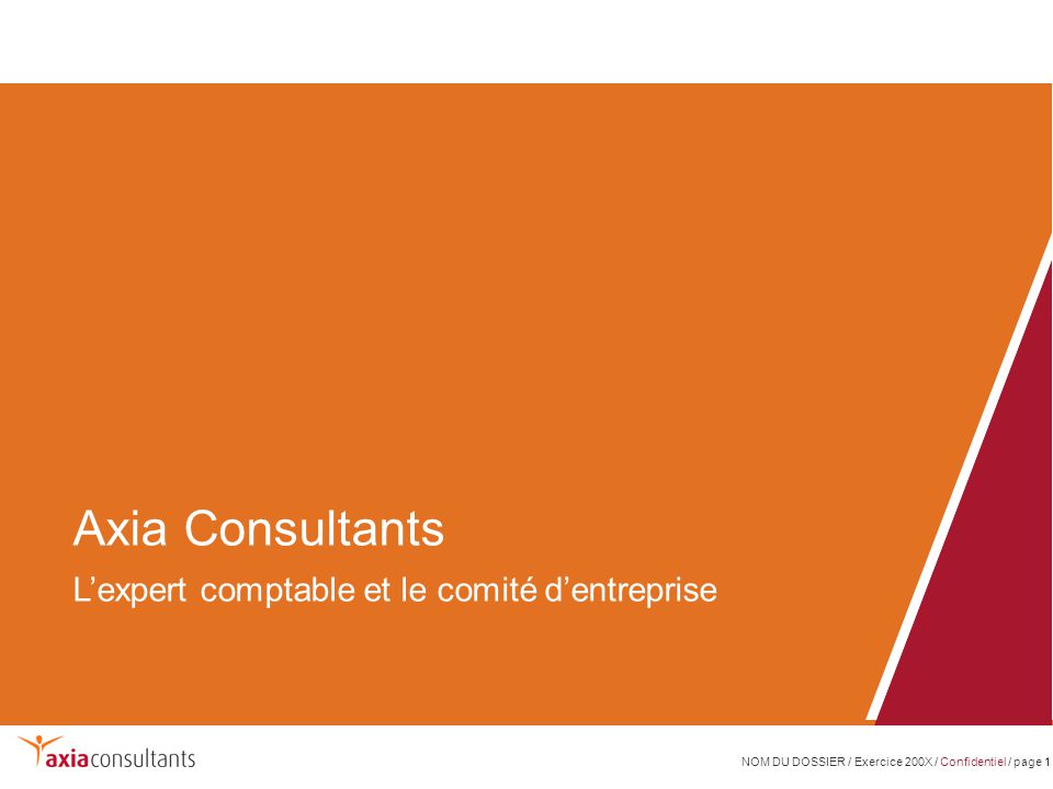 Axia Consultants L Expert Comptable Et Le Comite D Entreprise Ppt Video Online Telecharger