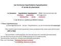Les hormones hypothalamo-hypophysaires 4e année de pharmacie