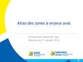 Atlas des zones à enjeux aval Commission locale de l'eau Réunion du 11 janvier 2016.