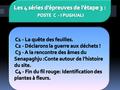 GR1GR2GR3GR4 ETAPE 3 : POSTE C – « U SENAPAGHJU » - Rejoindre la zone de regroupement indiquée. - Ecouter la mise en situation et les règles. - Récupérer.