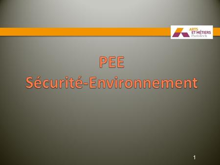 PEE Sécurité-Environnement