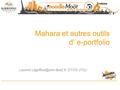 Mahara et autres outils d’ e-portfolio DTICE UT2J.